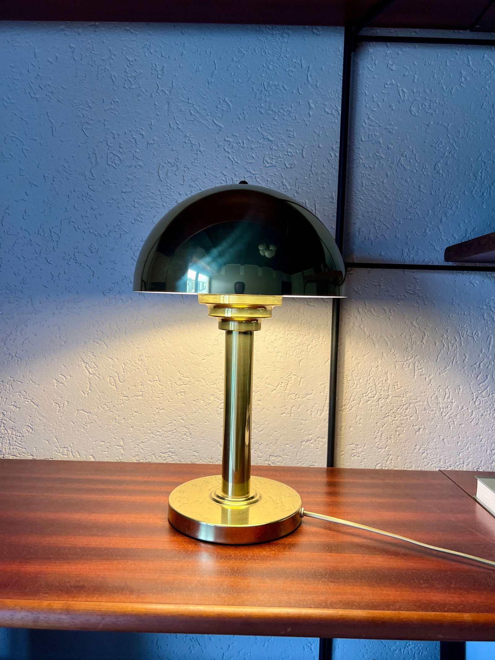 Bauhaus Brass Lamp from WSB, 1970s - 2