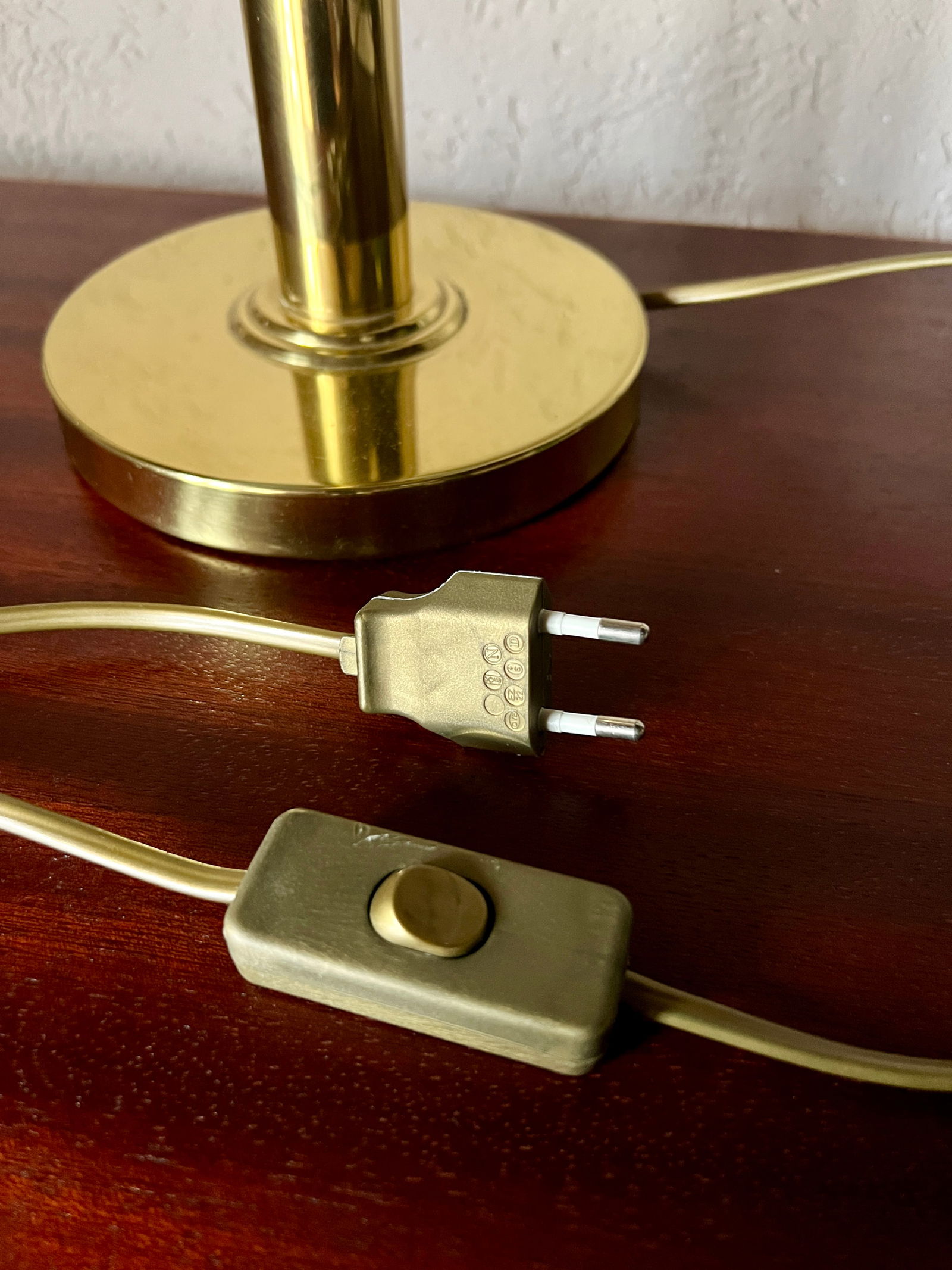 Bauhaus Brass Lamp from WSB, 1970s - 8