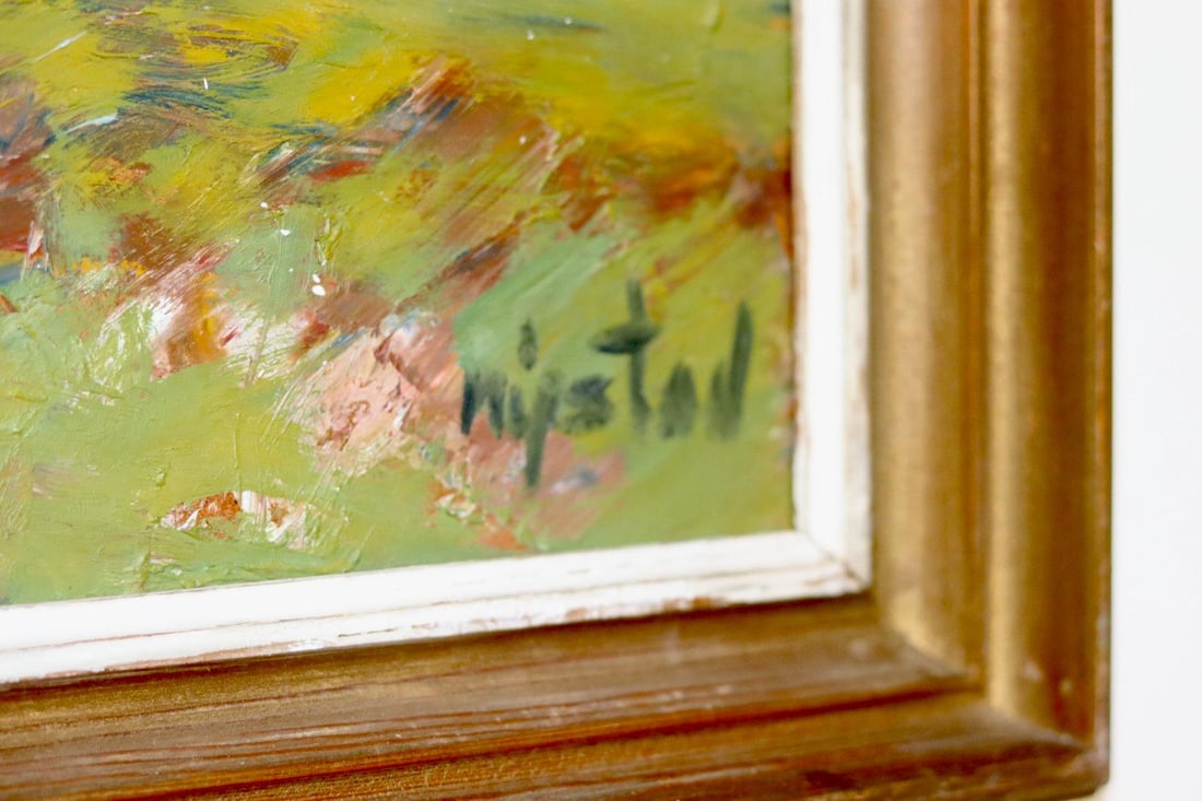 Nystad, Realistic Landscape, 1950s, Oil, Framed - 3