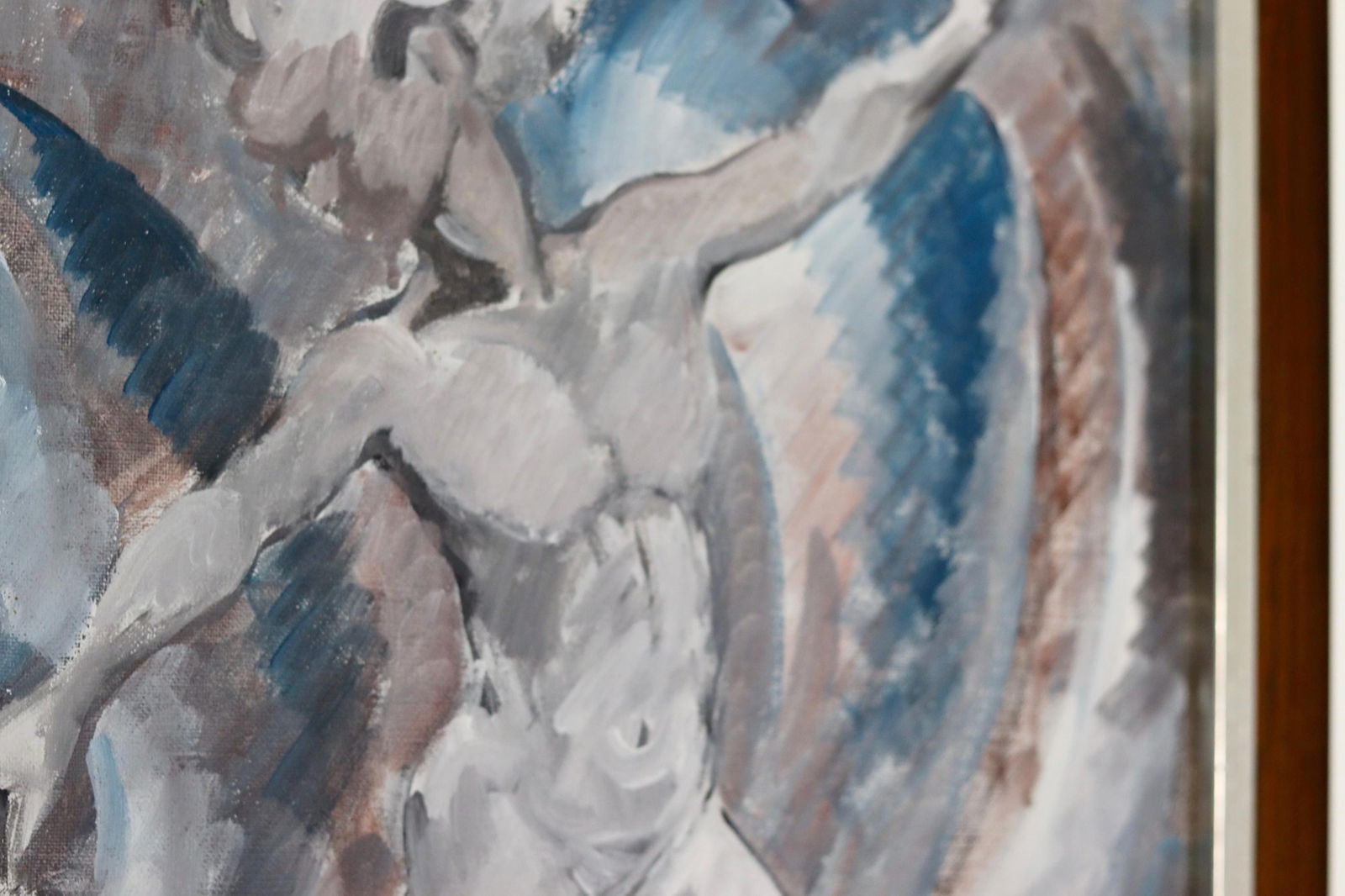 Ebbe Höglund, Leap.., 1960s, Oil on Canvas, Framed - 10