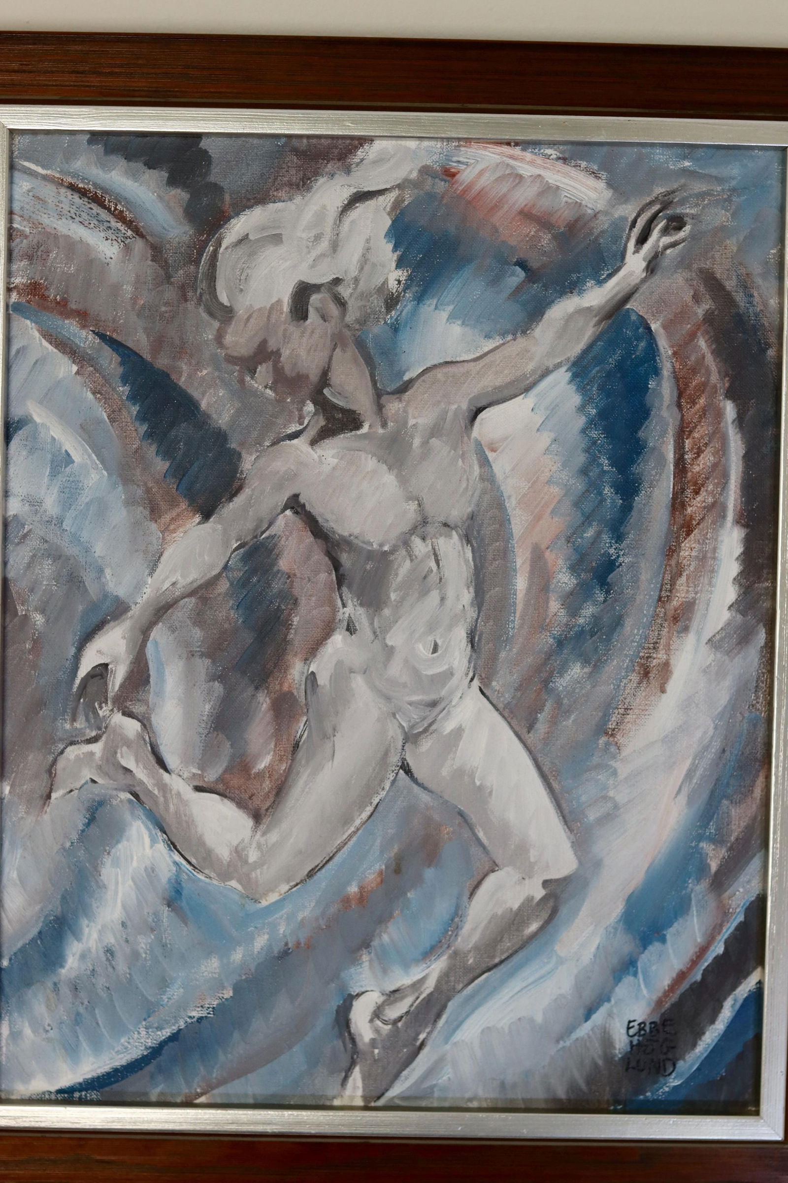 Ebbe Höglund, Leap.., 1960s, Oil on Canvas, Framed - 3
