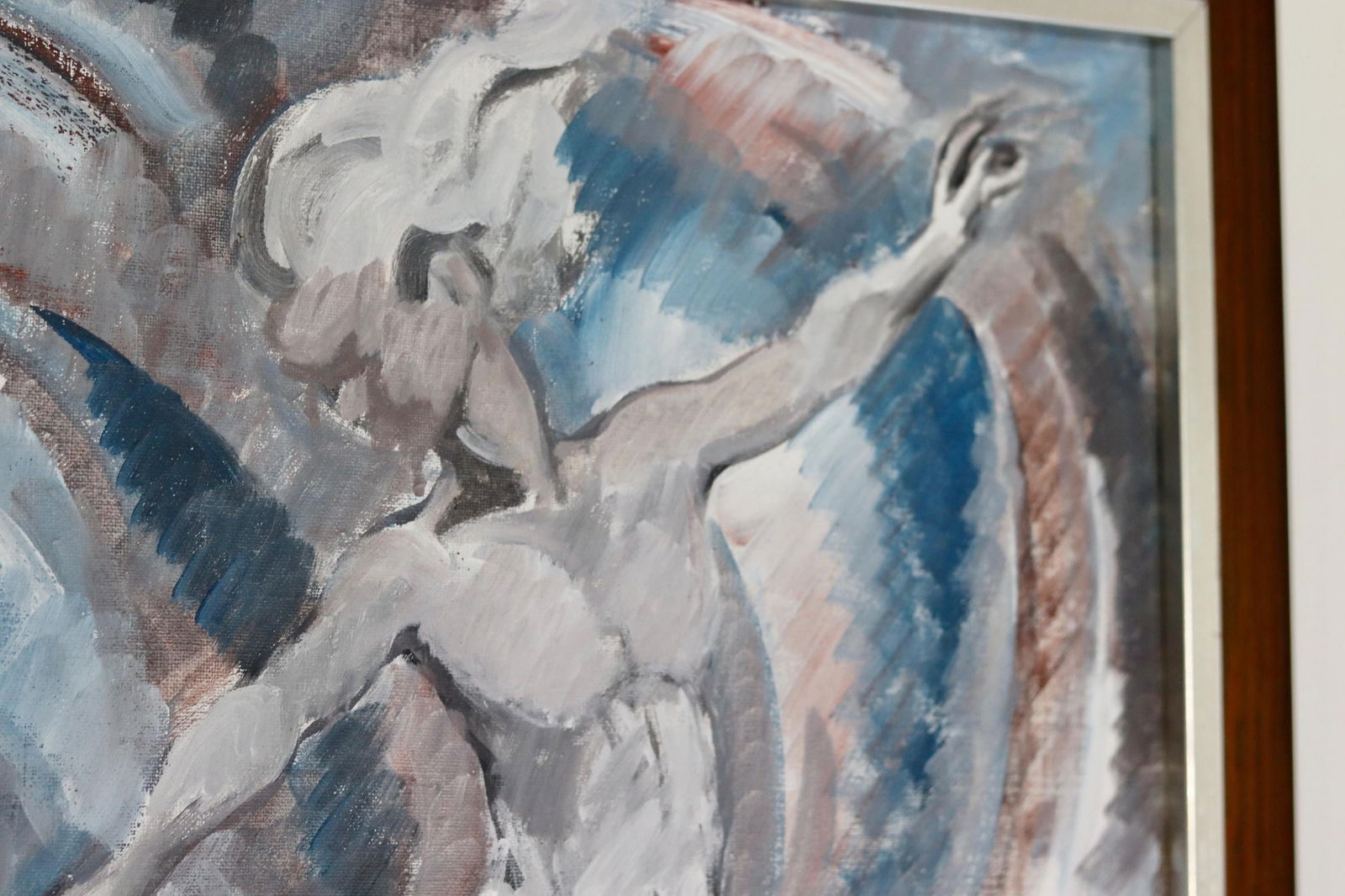 Ebbe Höglund, Leap.., 1960s, Oil on Canvas, Framed - 6