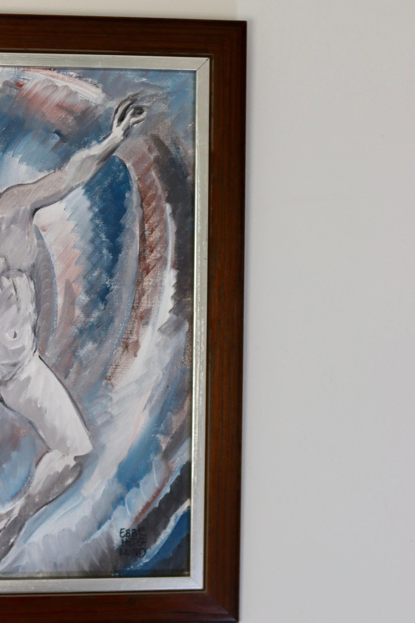 Ebbe Höglund, Leap.., 1960s, Oil on Canvas, Framed - 9