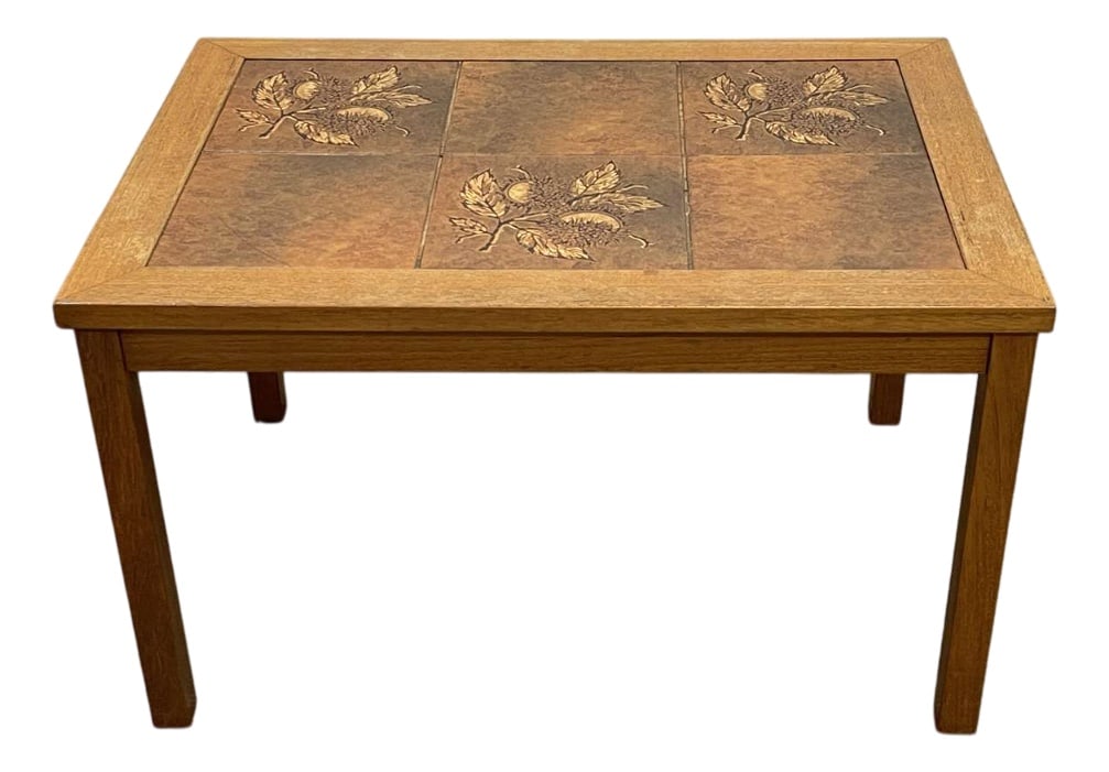 Danish Teak and Tiled Coffee Table, 1970s (1 of 8)