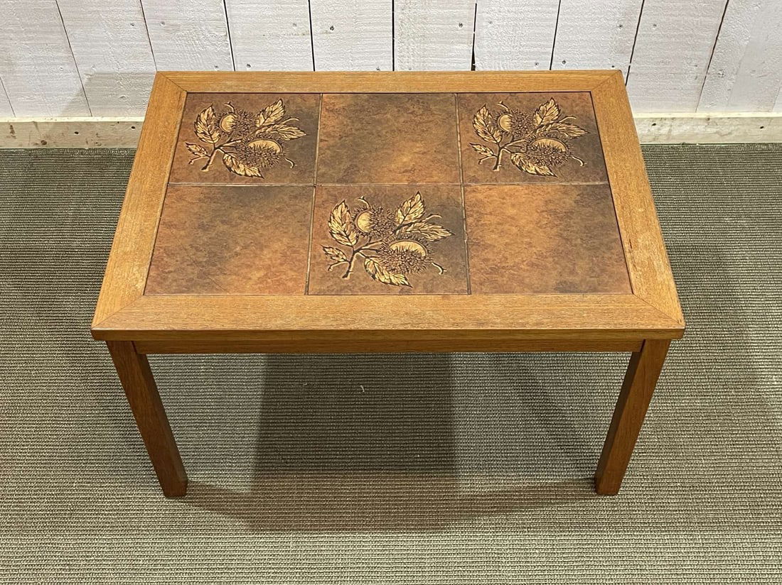 Danish Teak and Tiled Coffee Table, 1970s - 5