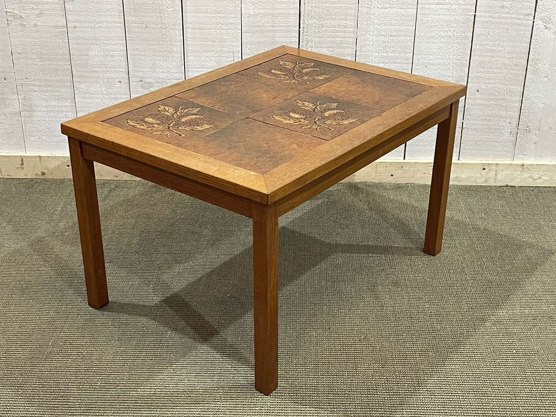 Danish Teak and Tiled Coffee Table, 1970s - 7