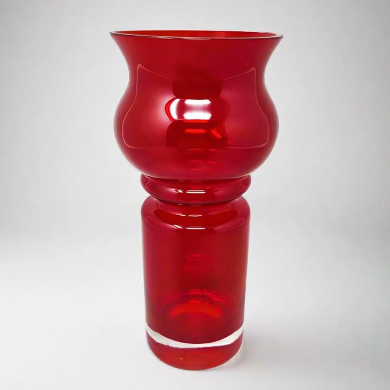 Tulip Vase from Riihimaki/Riihimaen Lasi Oy, 1970s - 2