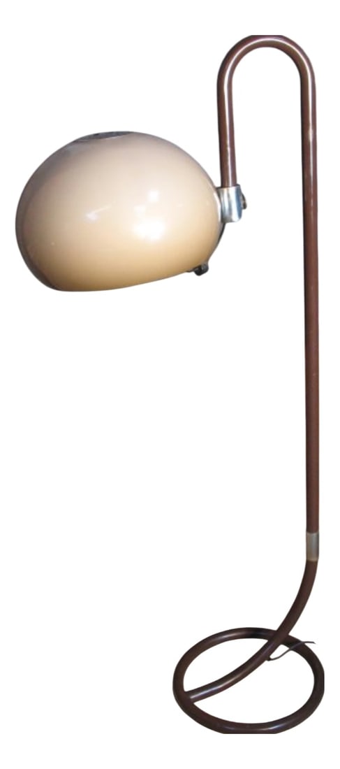 Mushroom Floor Lamp from Dijkstra Lampen, 1970s: Vintage Freestanding Mushroom One-Light Floor Lamp from Dijkstra Lampen, 1970sStriking and highly decorative freestanding floor lamp by Dijkstra Lamps, dating from the 1970s. This sculptural design fe
