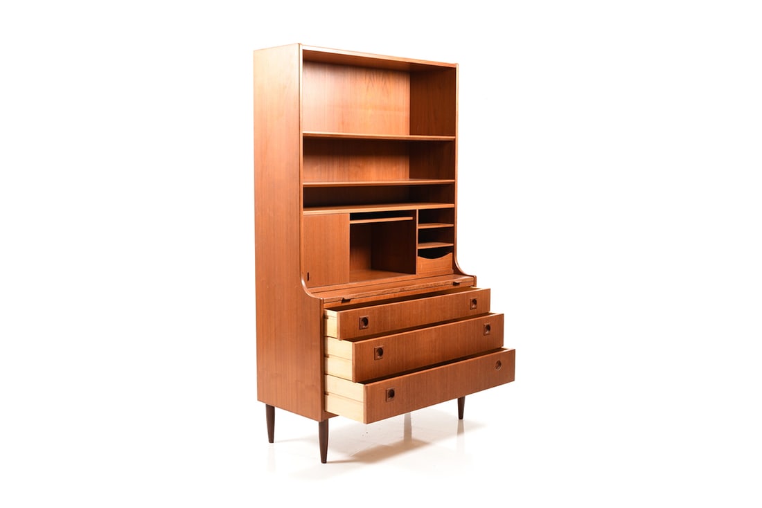 Mid-Century Danish Secretaire in Teak - 3