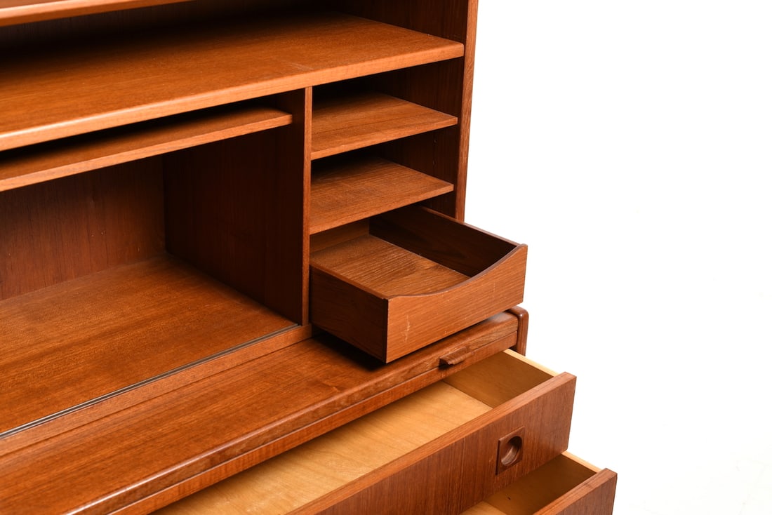 Mid-Century Danish Secretaire in Teak - 6
