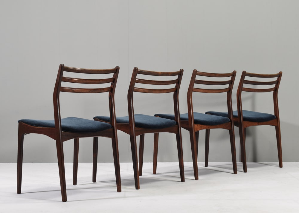 Danish Chairs by J. Andersen, 1960s, Set of 4 - 10