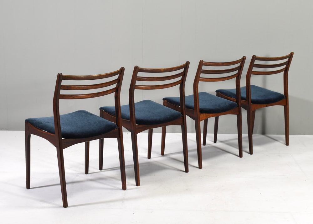 Danish Chairs by J. Andersen, 1960s, Set of 4 - 11