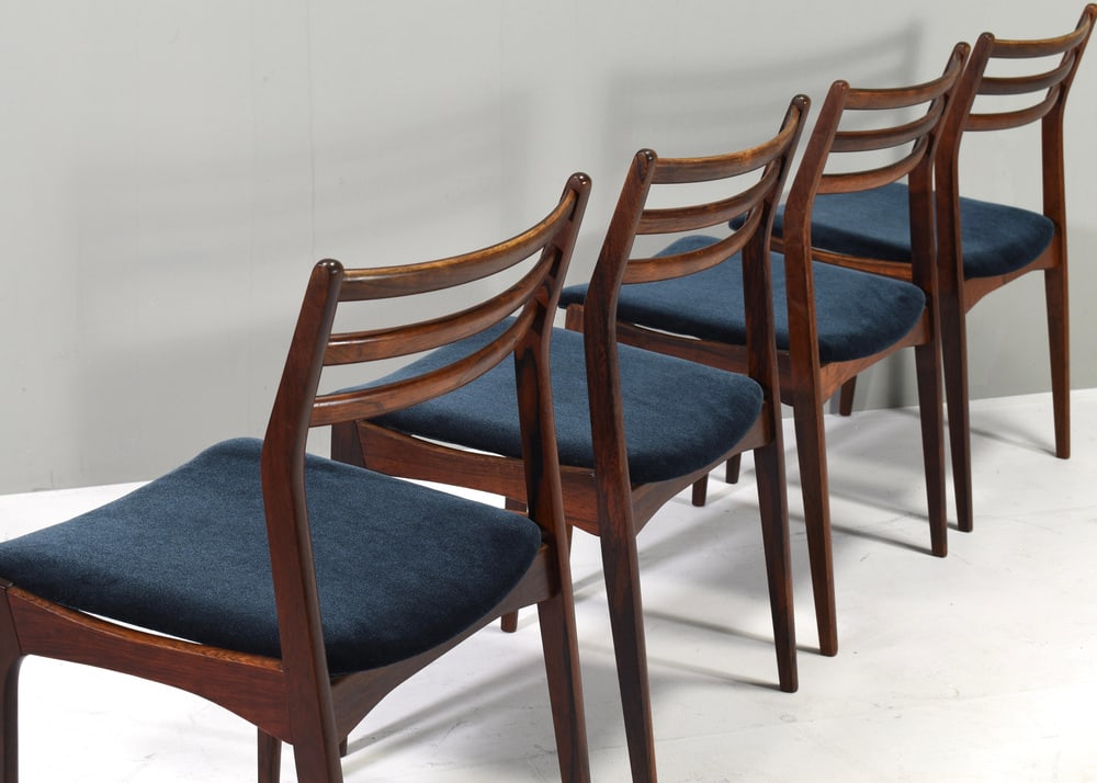 Danish Chairs by J. Andersen, 1960s, Set of 4 - 12