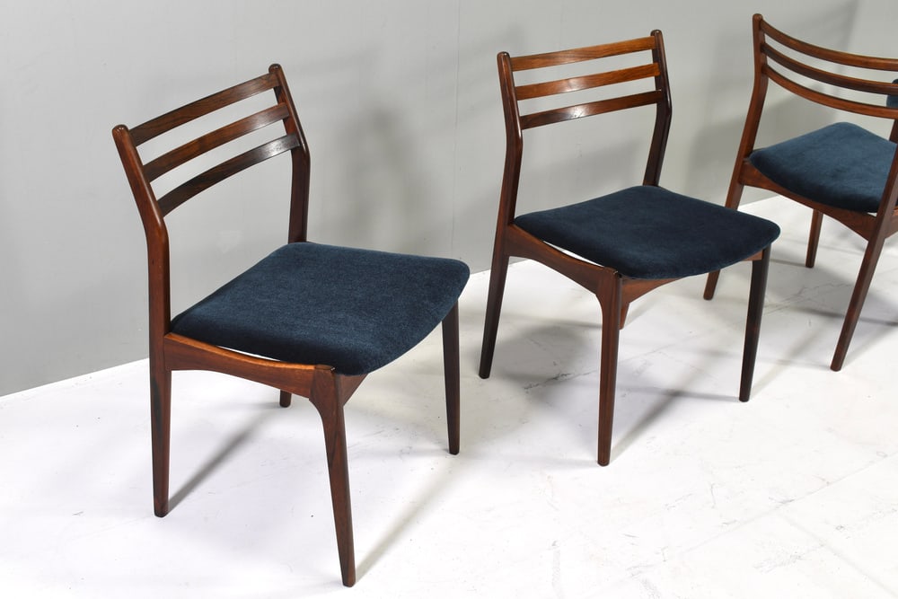 Danish Chairs by J. Andersen, 1960s, Set of 4 - 14