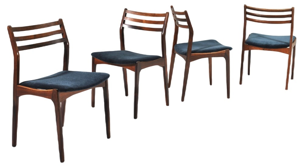 Danish Chairs by J. Andersen, 1960s, Set of 4 (1 of 19)