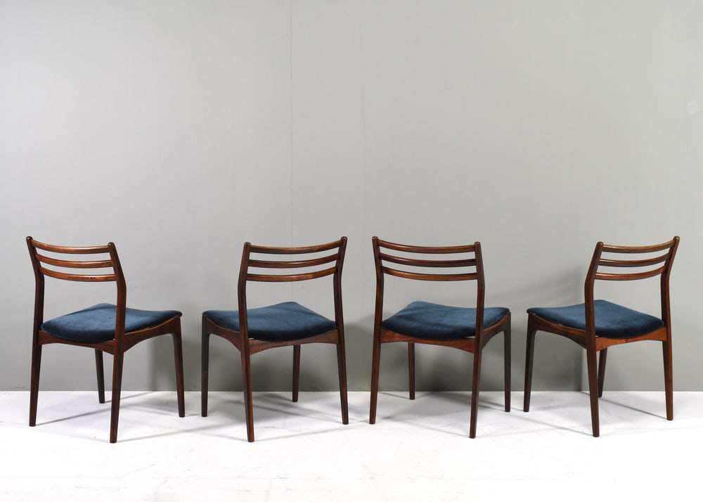 Danish Chairs by J. Andersen, 1960s, Set of 4 - 8