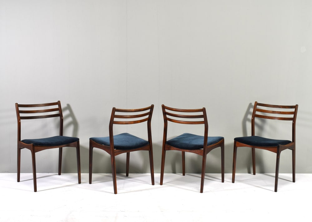 Danish Chairs by J. Andersen, 1960s, Set of 4 - 9