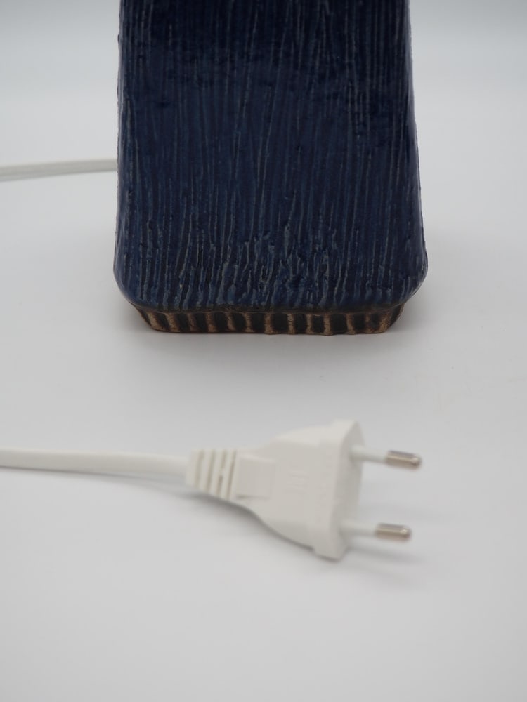 Pair of Table Lamps for Fischer Stengods, 1970s - 13