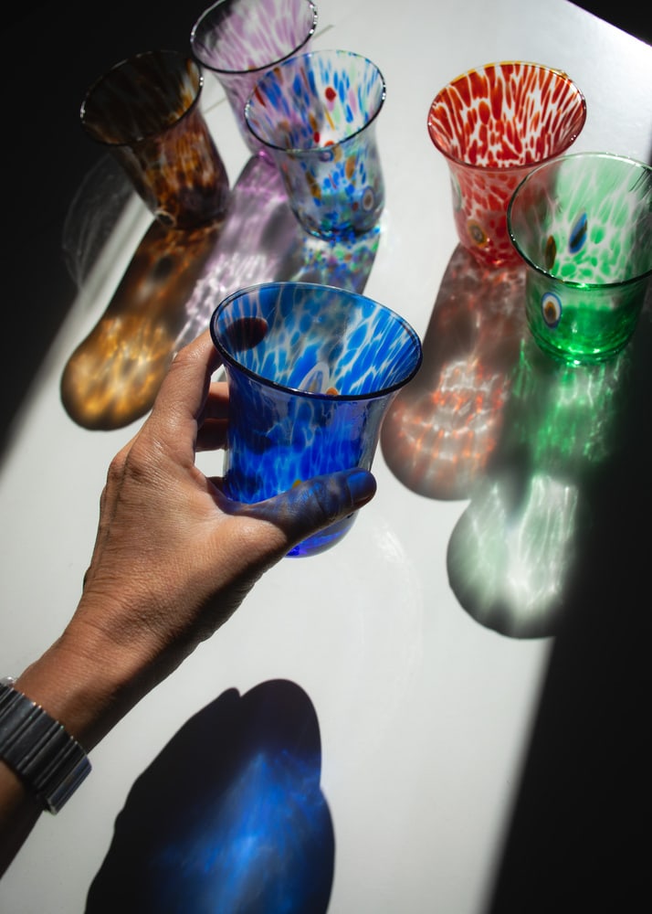 Glasses by Mariana Iskra for Ribes, 2010, Set of 6 - 12