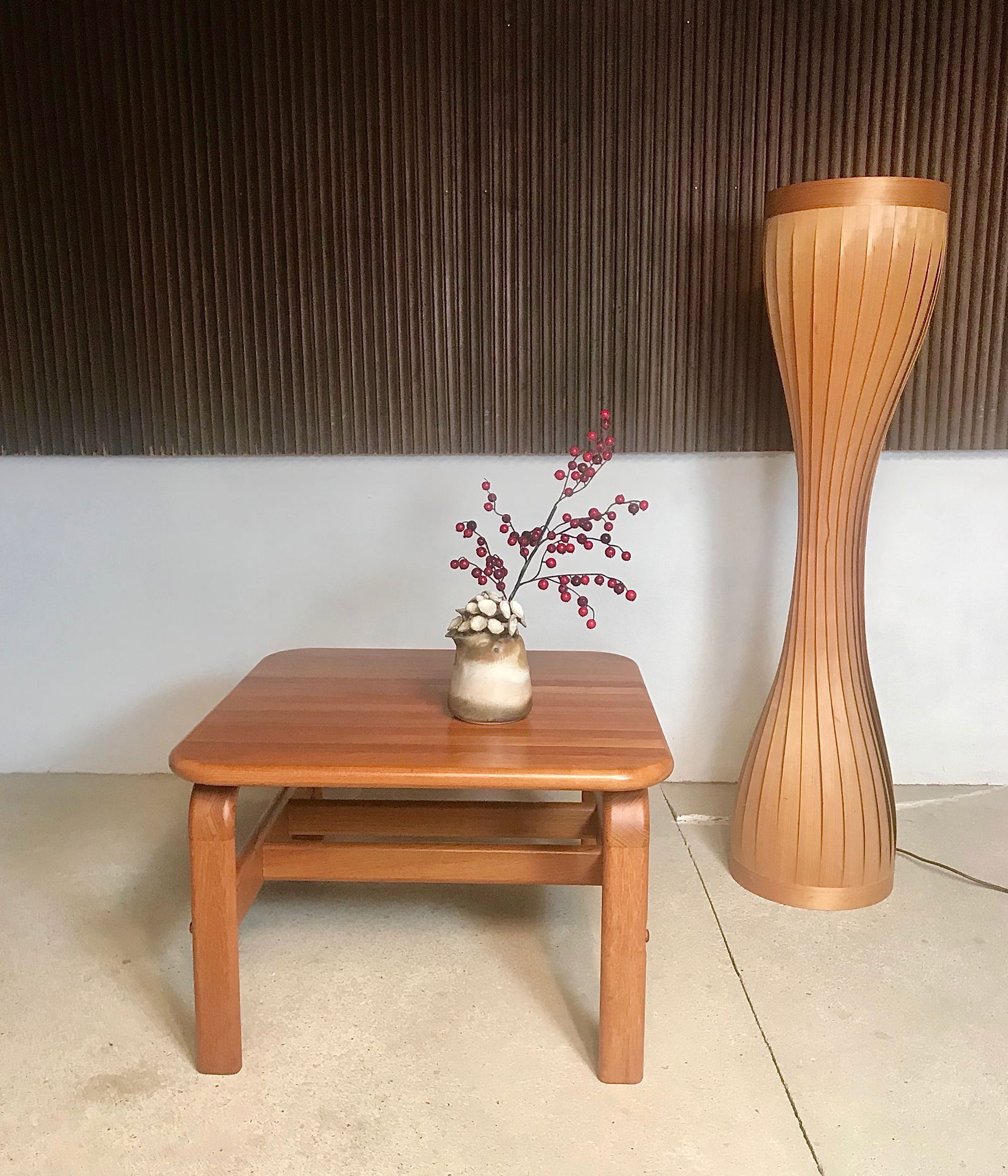 Danish Square Solid Teak Side or Coffee Table, 1960s - 14