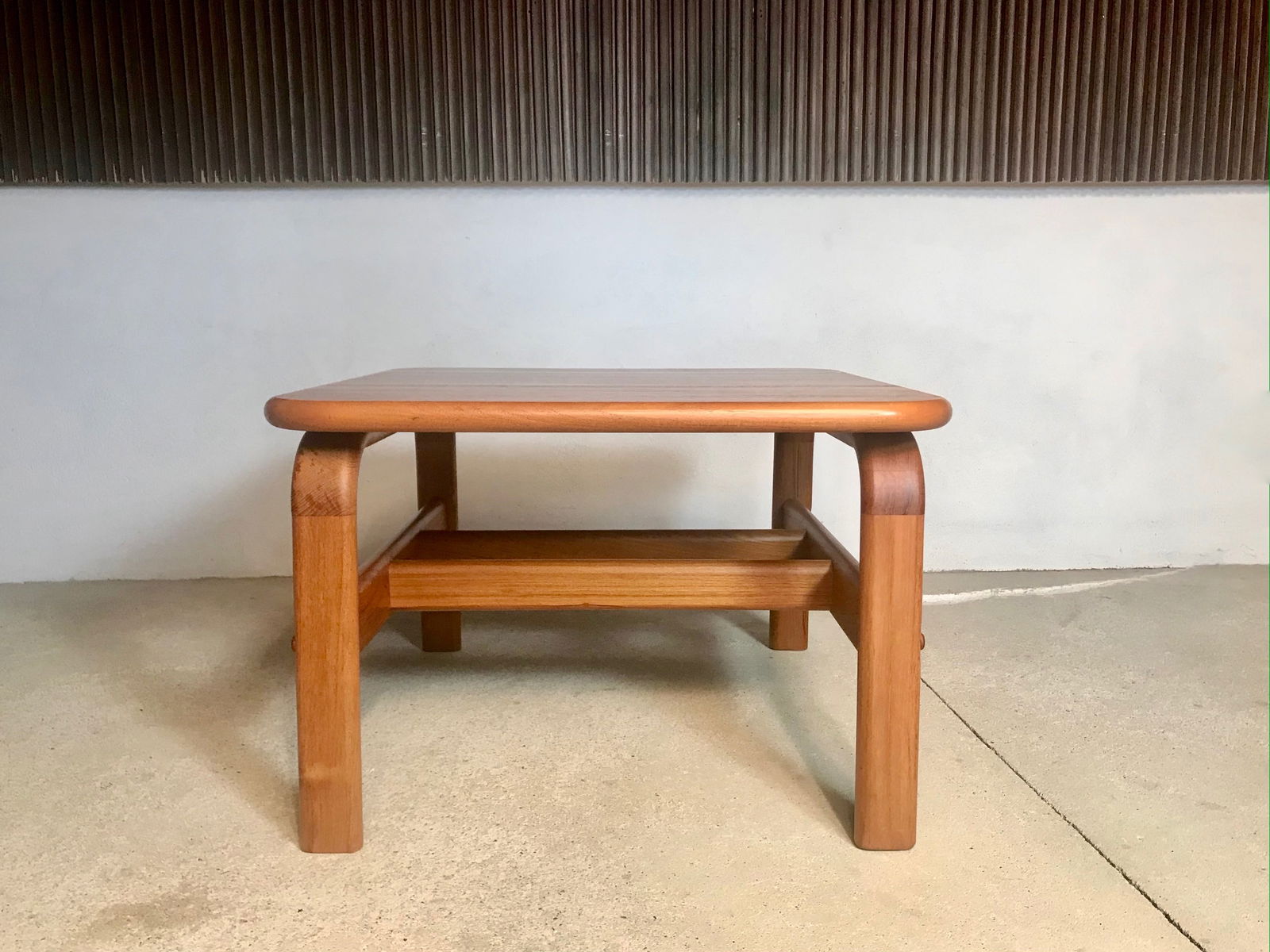 Danish Square Solid Teak Side or Coffee Table, 1960s - 3