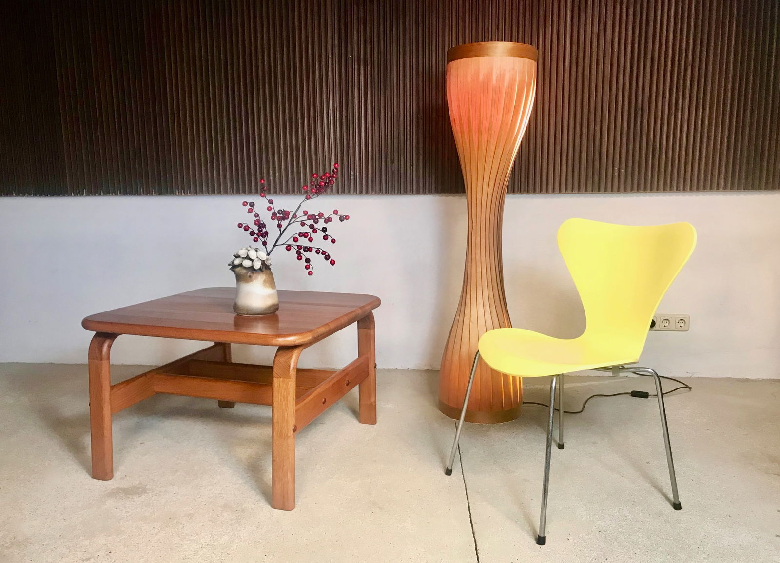 Danish Square Solid Teak Side or Coffee Table, 1960s - 6