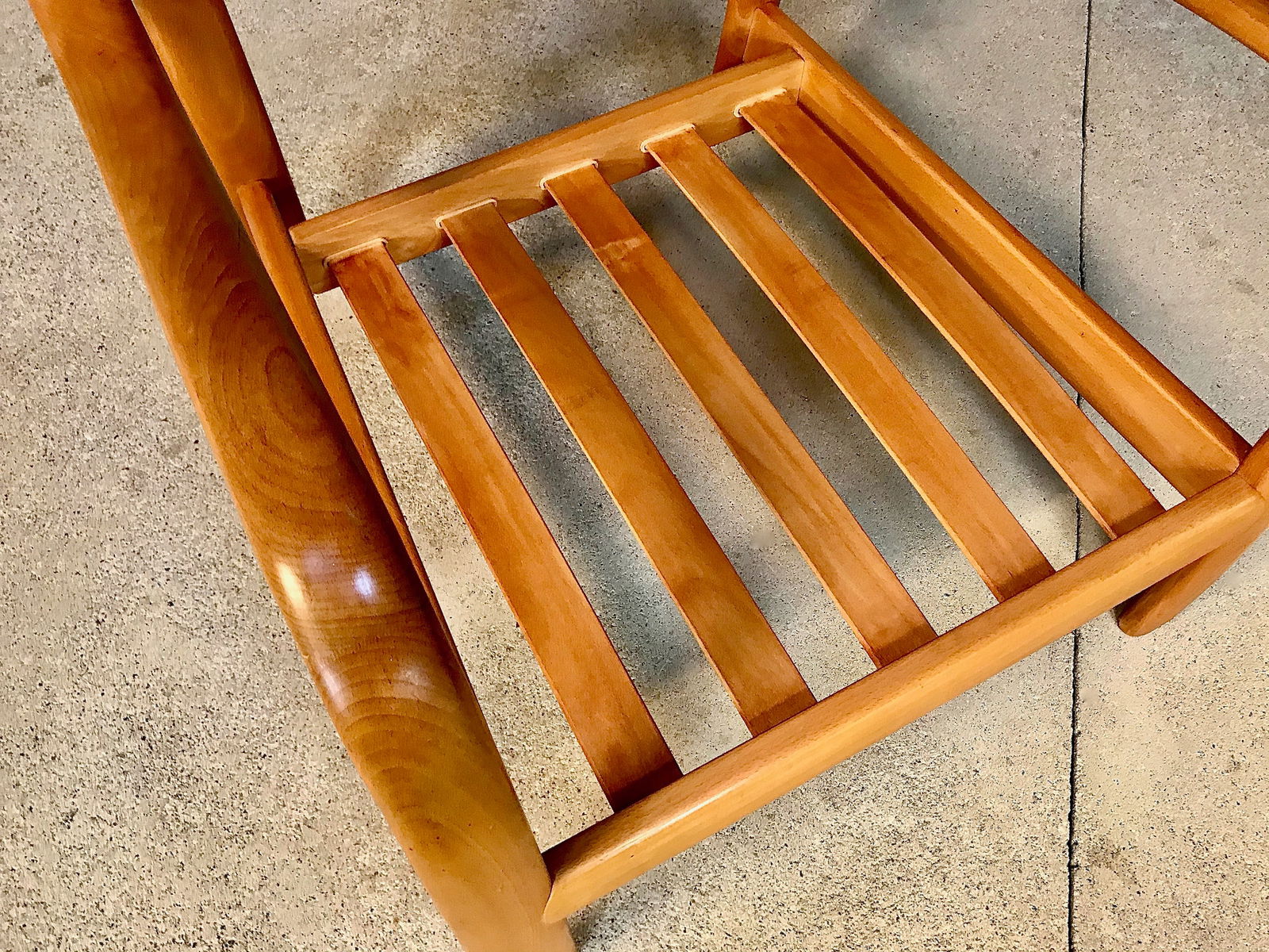 Bentwood & Leather Lounge Chair from Komfort - 14