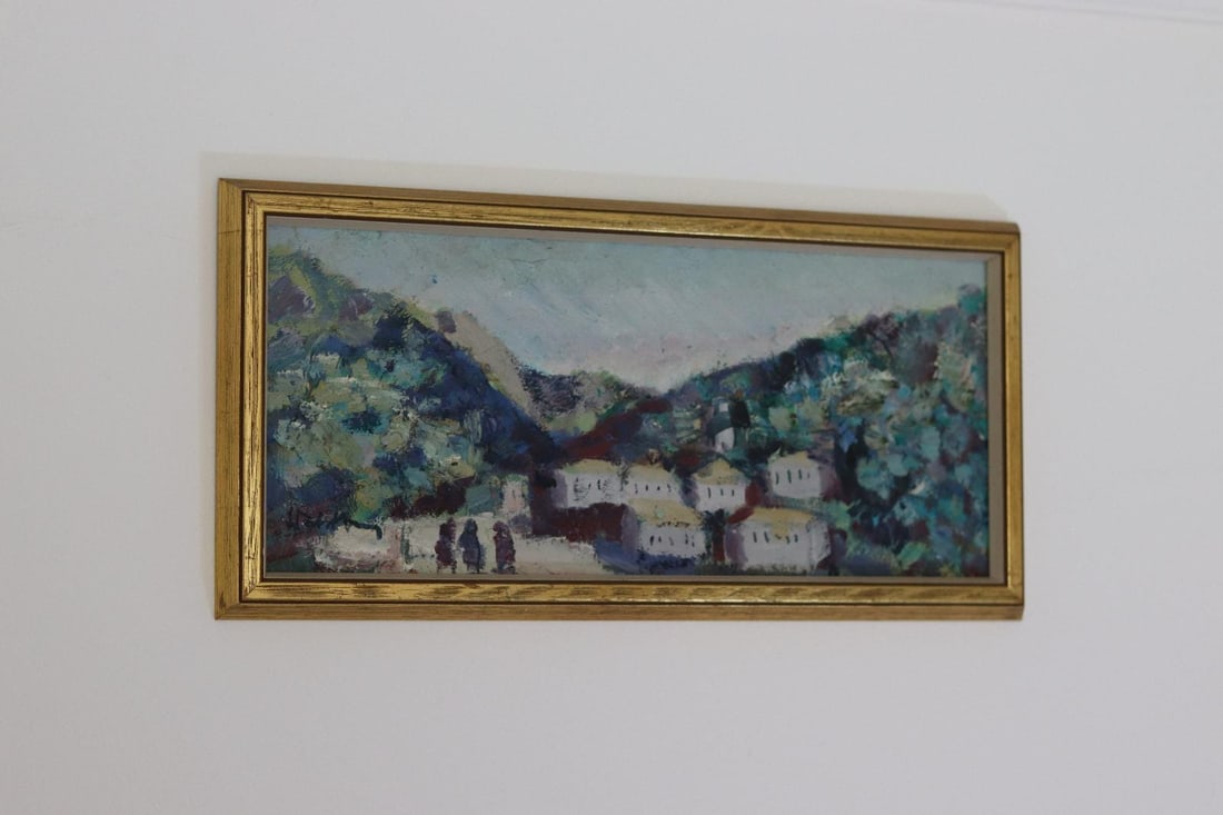 Bertil Wahlberg, Village, 1960s, Oil on Panel, Framed - 4