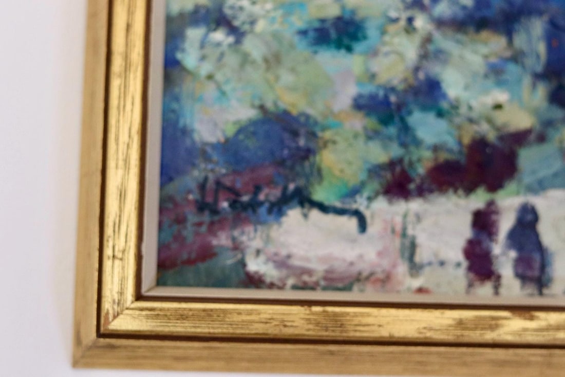 Bertil Wahlberg, Village, 1960s, Oil on Panel, Framed - 7