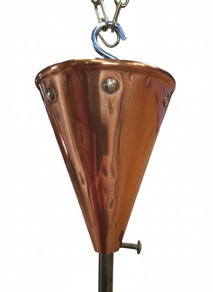 Copper Pendant Lamp by E.S. Horn Aalestrup, 1950s - 5