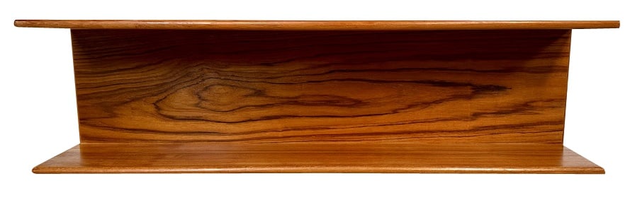 Minimalist Teakwood Wall Shelf, Germany, 1960s (1 of 16)