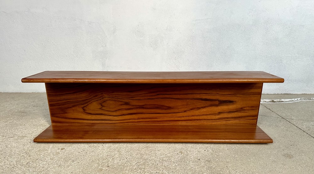 Minimalist Teakwood Wall Shelf, Germany, 1960s - 2
