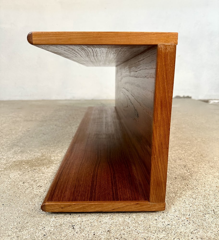 Minimalist Teakwood Wall Shelf, Germany, 1960s - 3
