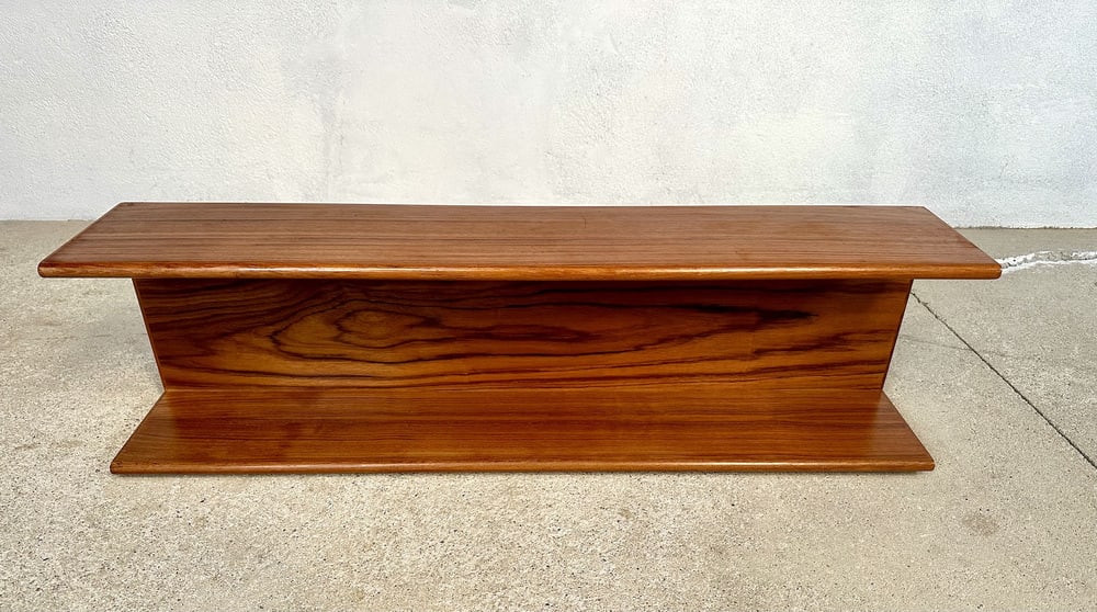 Minimalist Teakwood Wall Shelf, Germany, 1960s - 4