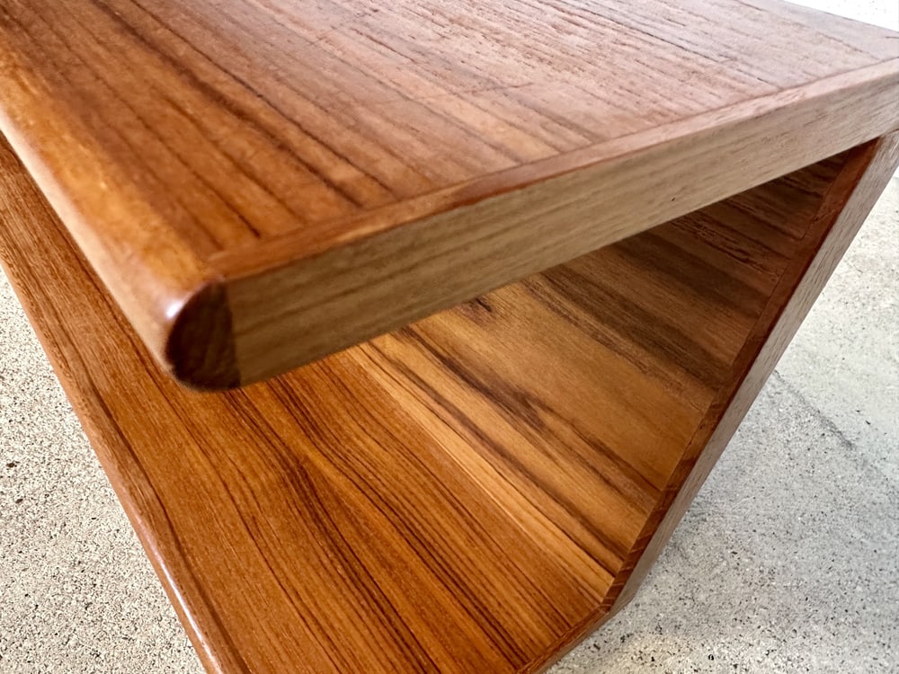 Minimalist Teakwood Wall Shelf, Germany, 1960s - 8