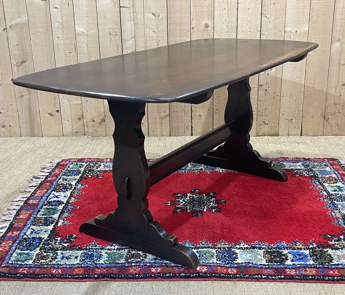 Vintage Table in Elm from Ercol, 1970s - 10