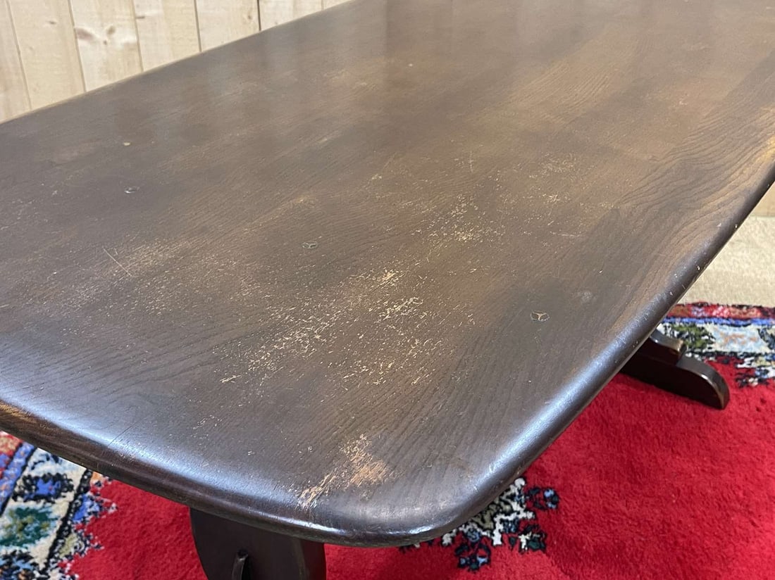 Vintage Table in Elm from Ercol, 1970s - 8