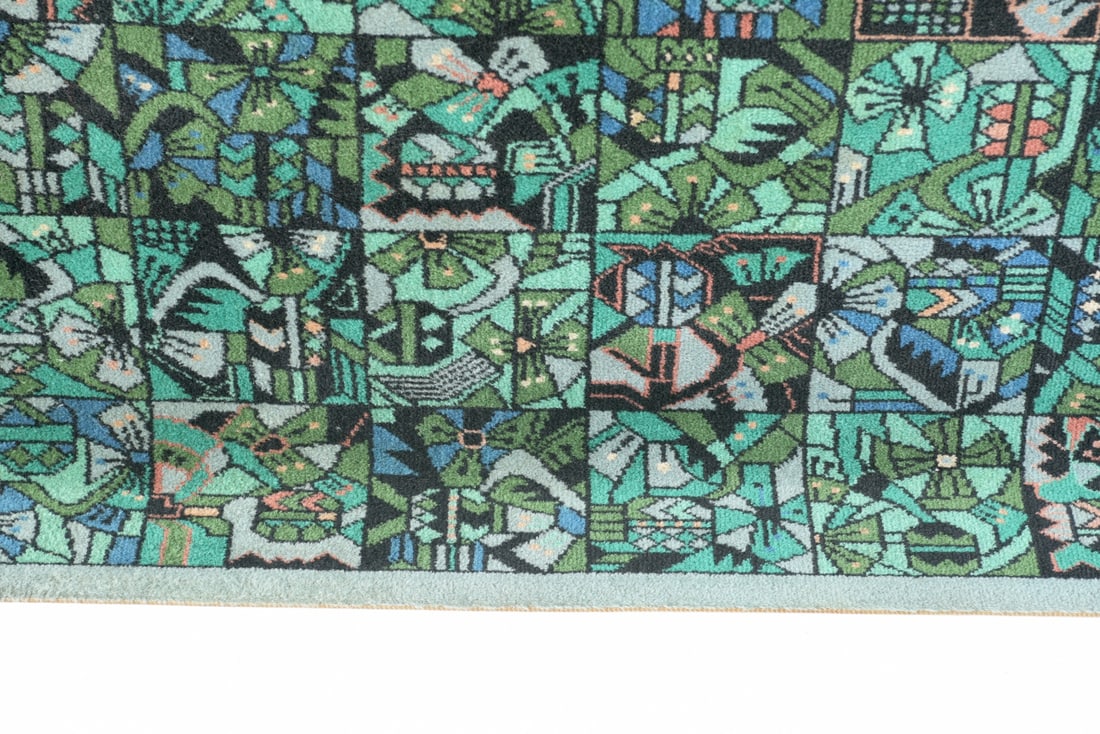 German Wool Pandra Rug from Vorwerk, 1960s - 4