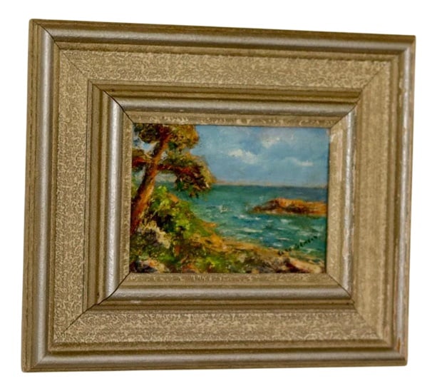 Acke Hermann, Sea View, 1960s, Oil, Framed (1 of 20)