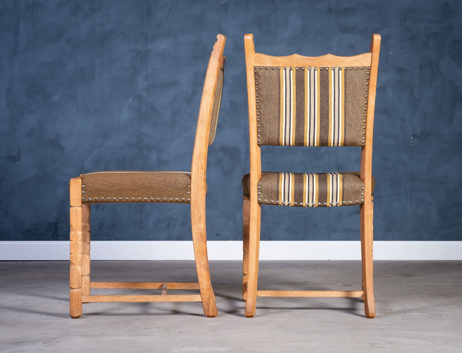 Vintage Danish Oak Chairs, 1960s, Set of 4 - 4