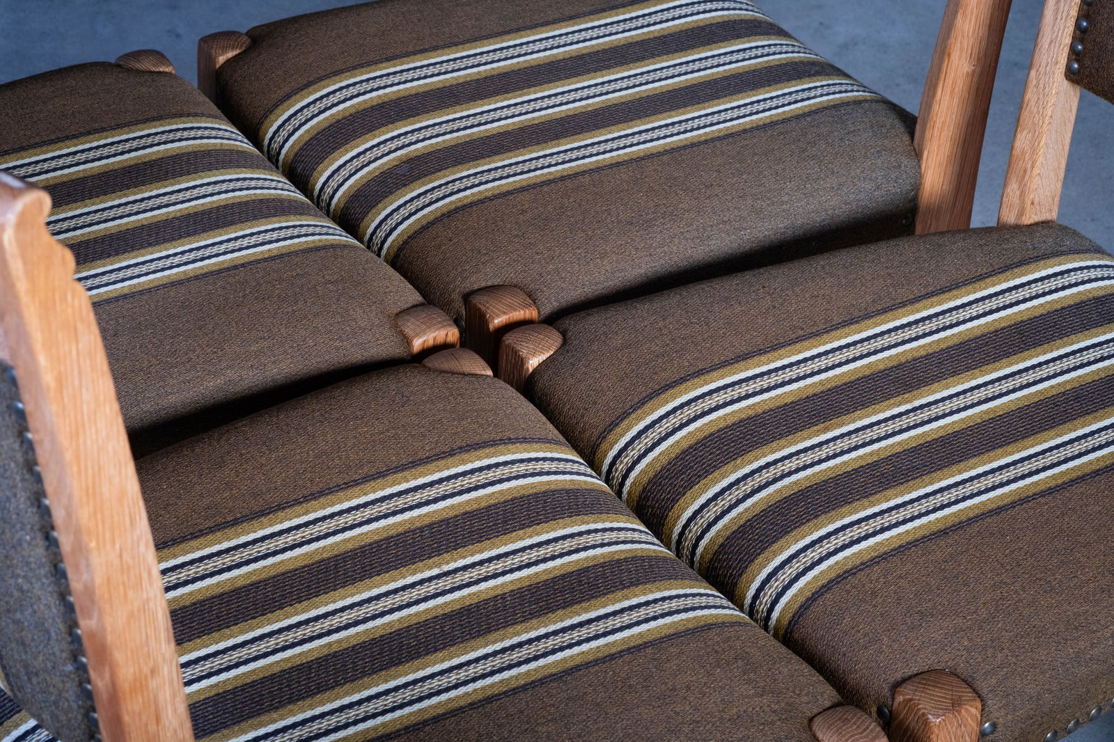 Vintage Danish Oak Chairs, 1960s, Set of 4 - 8