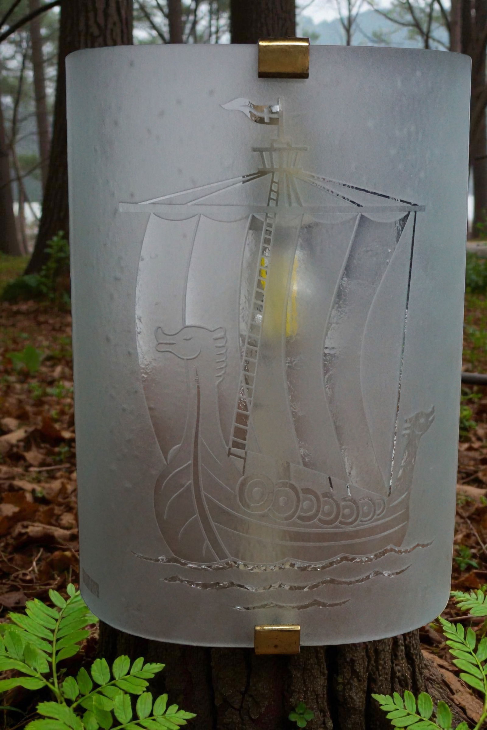 Wall Lamp by Erik Kinell for Glössner & Co., 1940s - 12