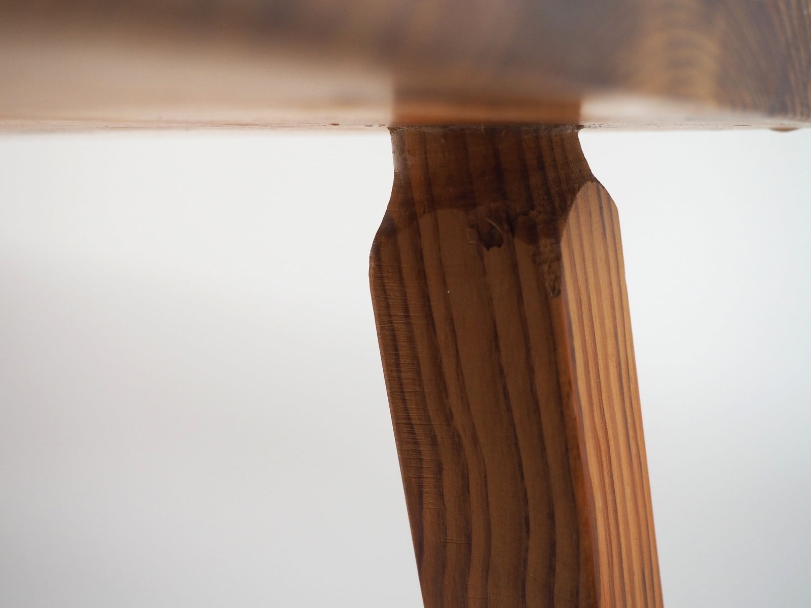 Vintage Scandinavian Pine Stool, 1970s - 10