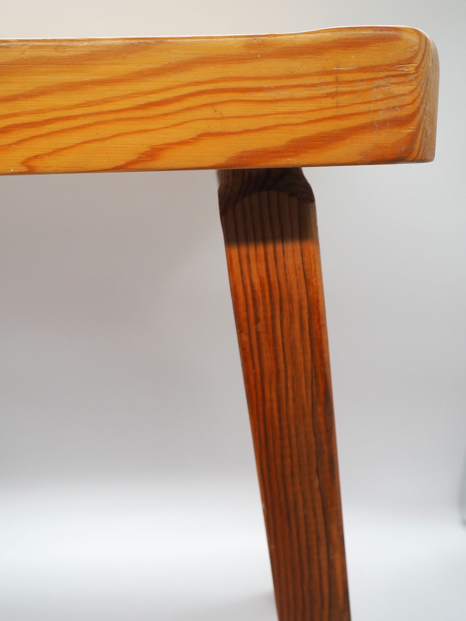 Vintage Scandinavian Pine Stool, 1970s - 3