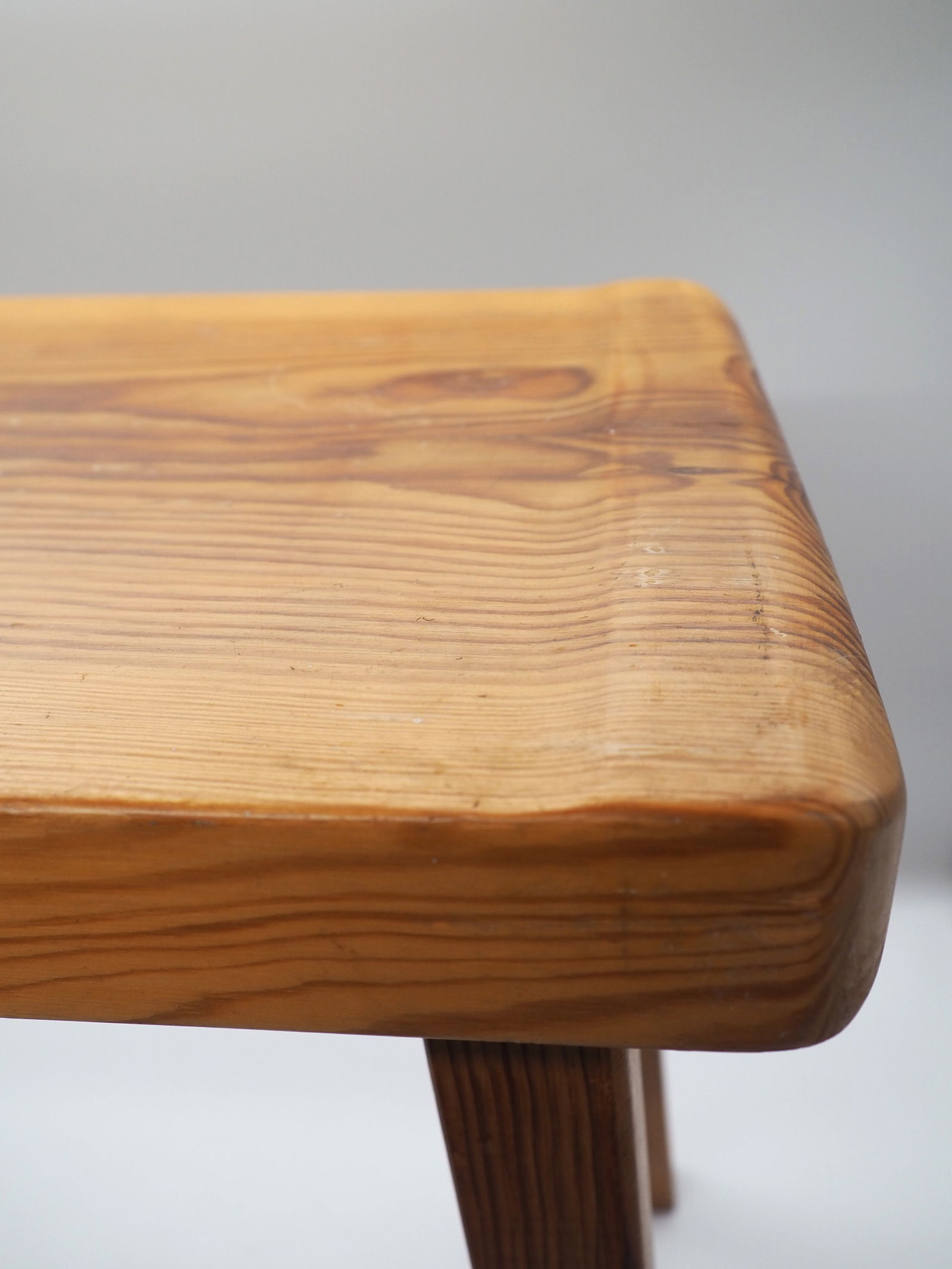 Vintage Scandinavian Pine Stool, 1970s - 4