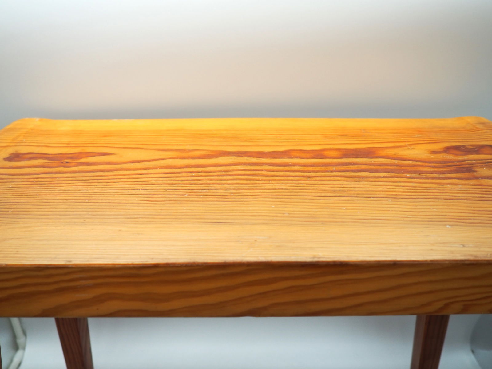 Vintage Scandinavian Pine Stool, 1970s - 5