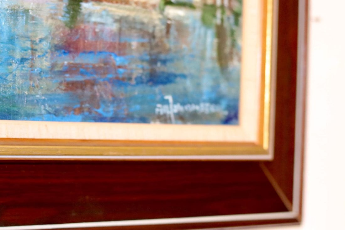 Alf Johansson, Boats, Bohuslän, Oil on Canvas - 8