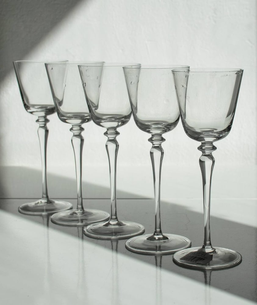 Murano Crystal Glasses by Carlo Moretti, Set of 4 - 12