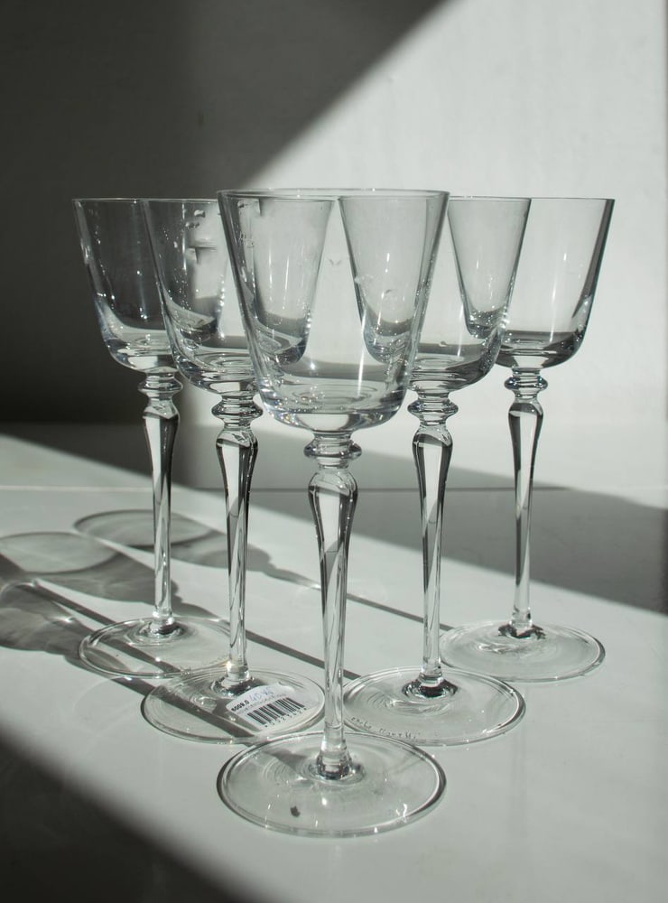 Murano Crystal Glasses by Carlo Moretti, Set of 4 - 15