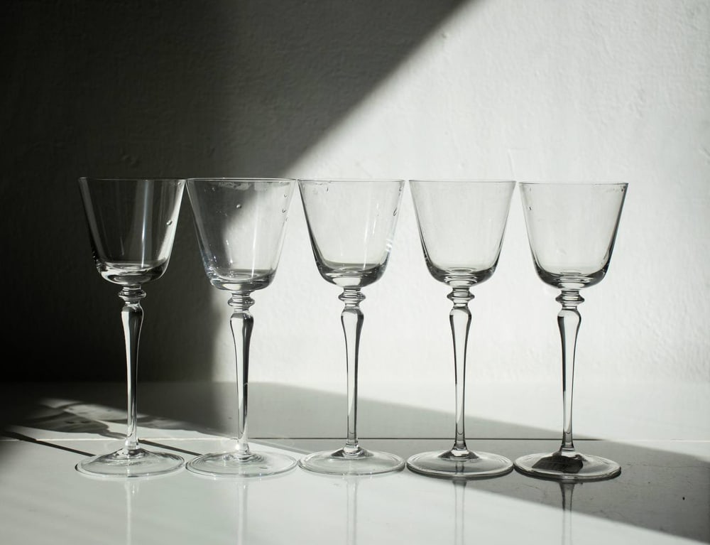 Murano Crystal Glasses by Carlo Moretti, Set of 4 - 2